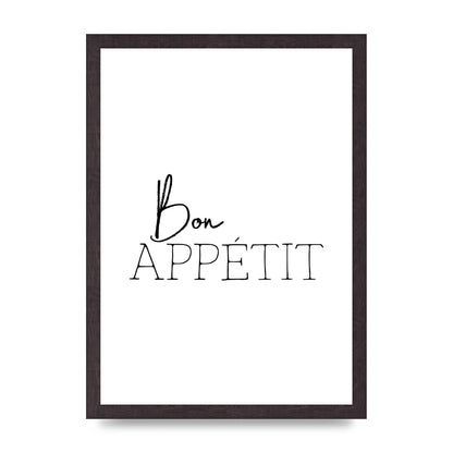Bon Appetit" Wall Art - A3 framed