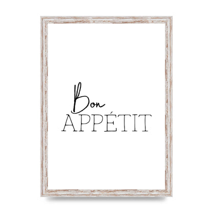 Bon Appetit" Wall Art - A3 framed