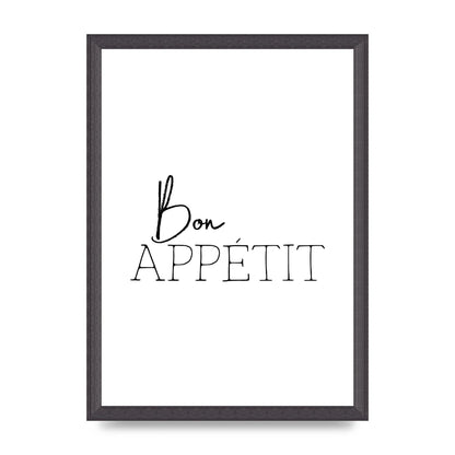 Bon Appetit" Wall Art - A3 framed
