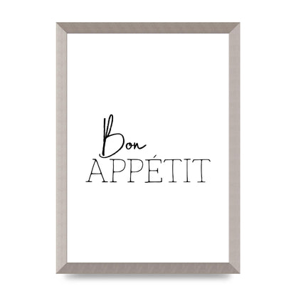 Bon Appetit" Wall Art - A3 framed
