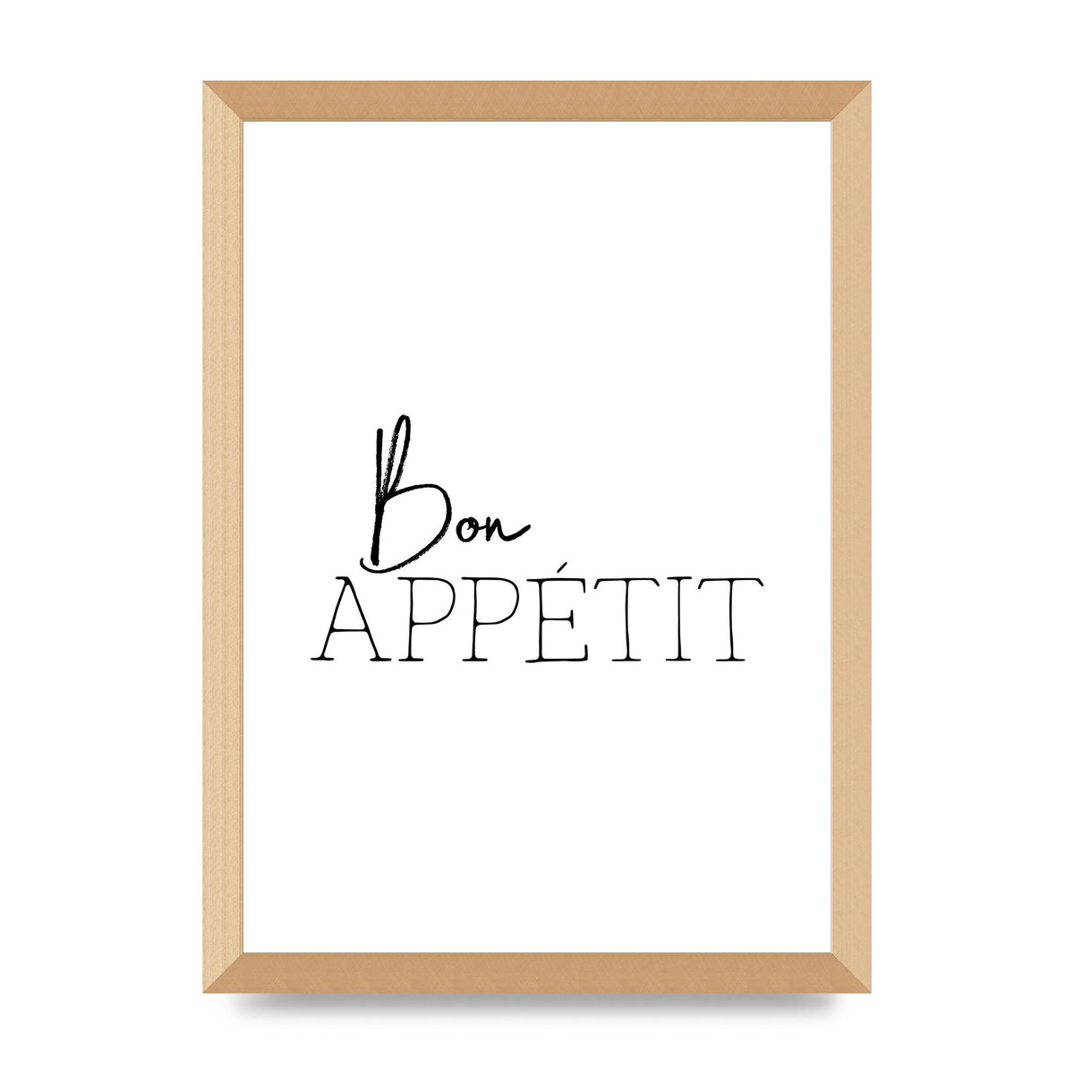 Bon Appetit" Wall Art - A3 framed