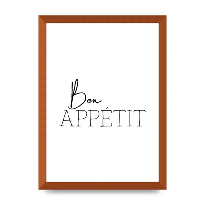 Bon Appetit" Wall Art - A3 framed
