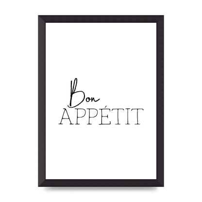 Bon Appetit" Wall Art - A3 framed