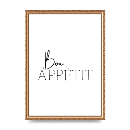Bon Appetit" Wall Art - A3 framed