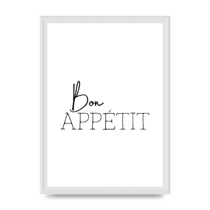 Bon Appetit" Wall Art - A3 framed