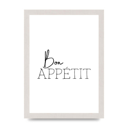 Bon Appetit" Wall Art - A4 framed