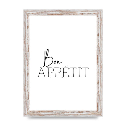 Bon Appetit" Wall Art - A4 framed