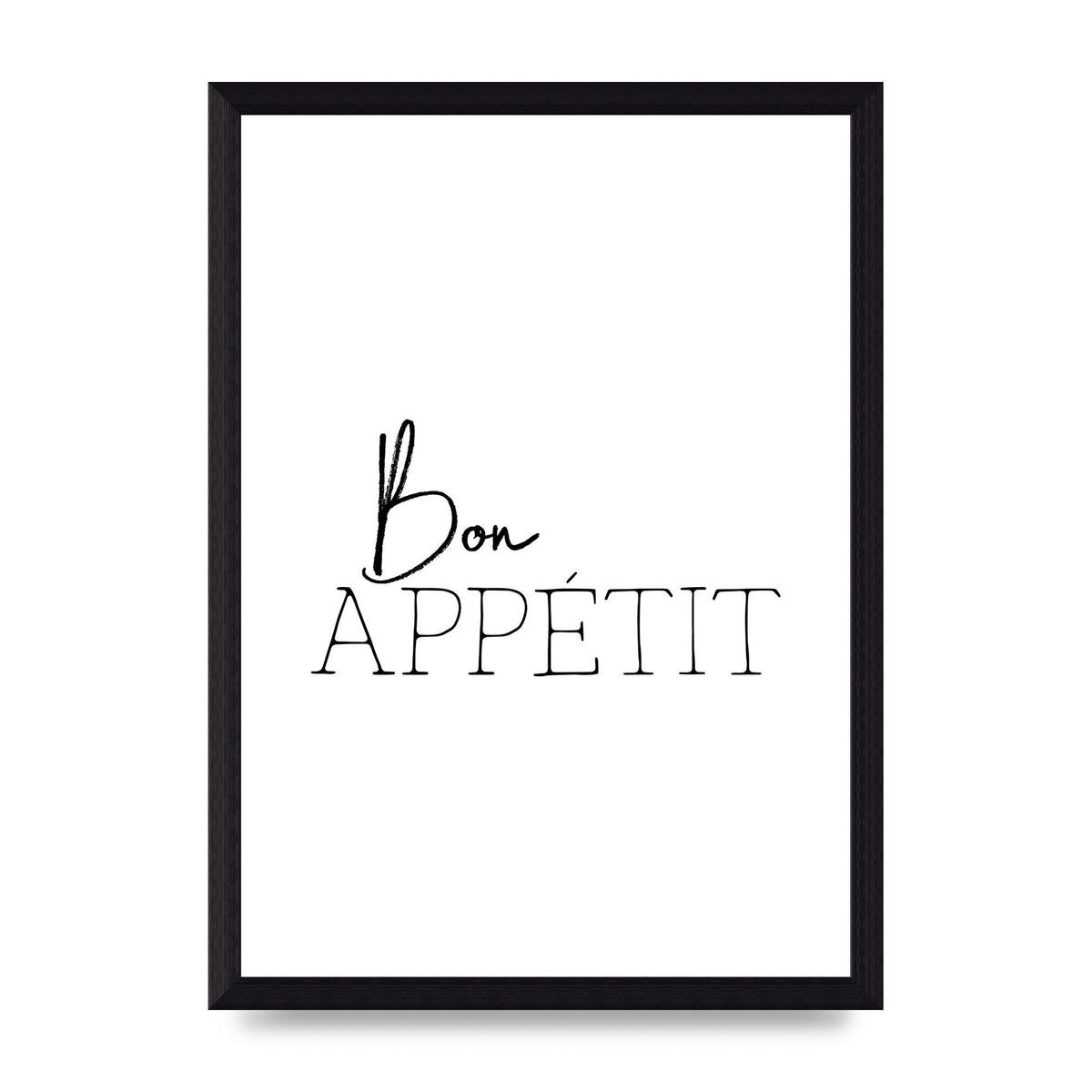 Bon Appetit" Wall Art - A4 framed