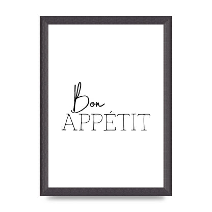 Bon Appetit" Wall Art - A4 framed