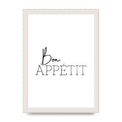 Bon Appetit" Wall Art - A4 framed