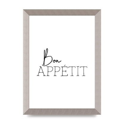 Bon Appetit" Wall Art - A4 framed
