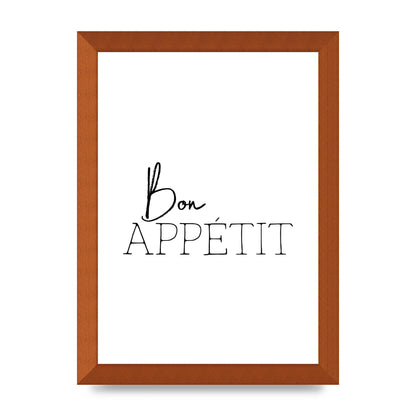 Bon Appetit" Wall Art - A4 framed