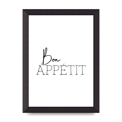 Bon Appetit" Wall Art - A4 framed