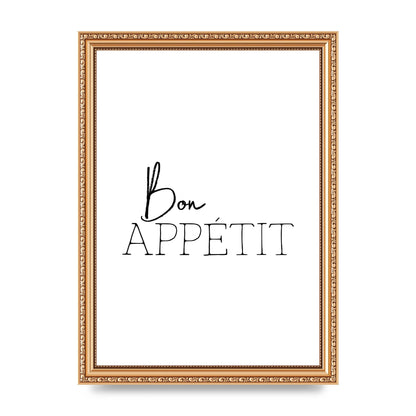 Bon Appetit" Wall Art - A4 framed