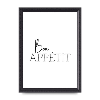 Bon Appetit" Wall Art - A4 framed