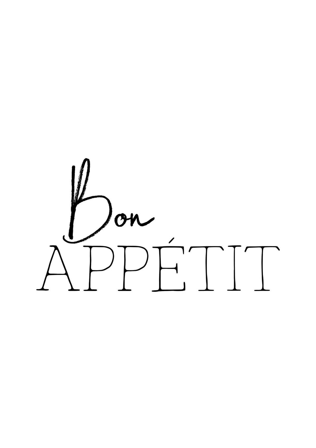 Bon Appetit" Wall Art - detail