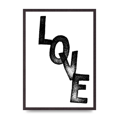 Love" Printed Poster - A2 framed
