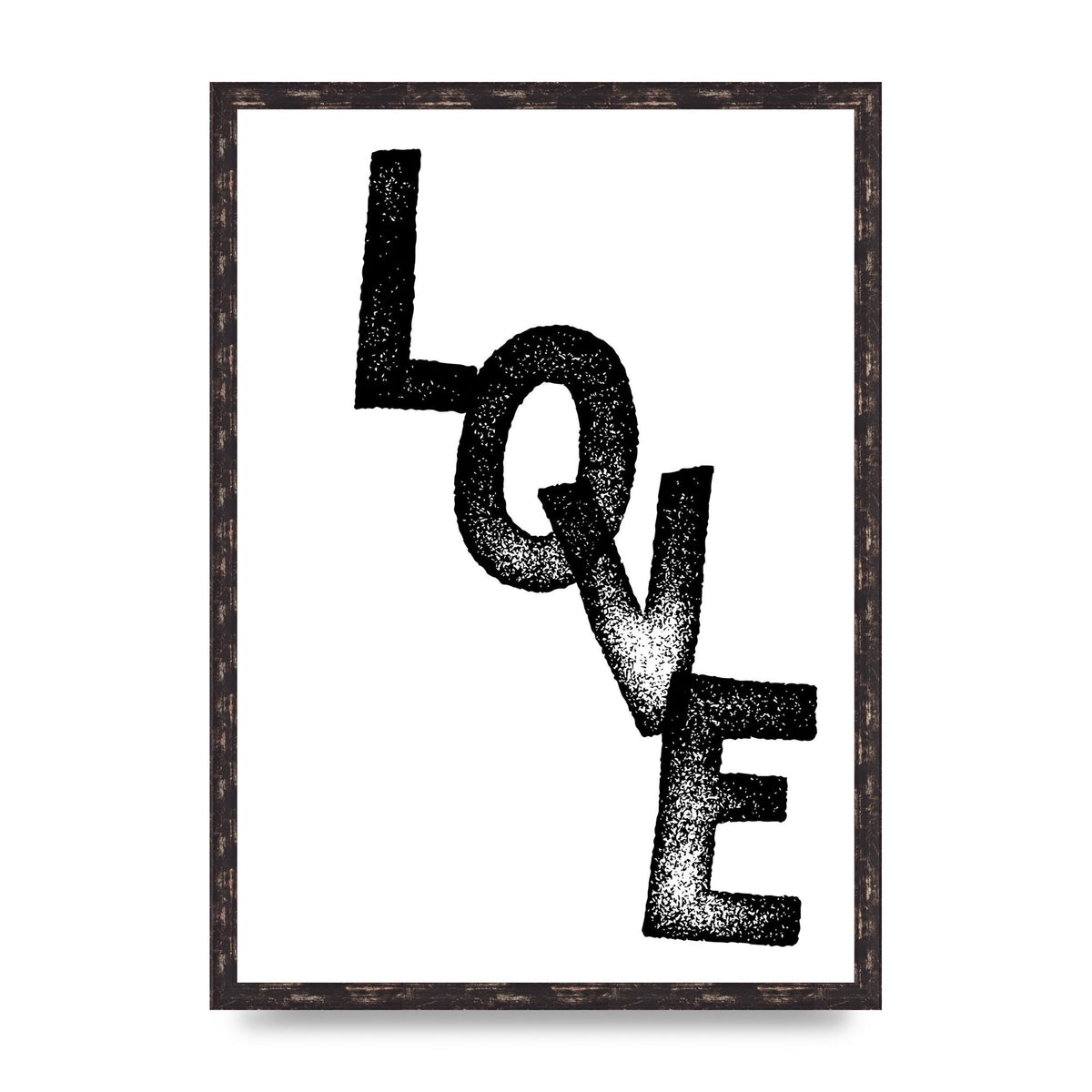Love" Printed Poster - A2 framed