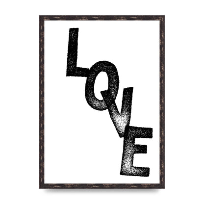 Love" Printed Poster - A2 framed