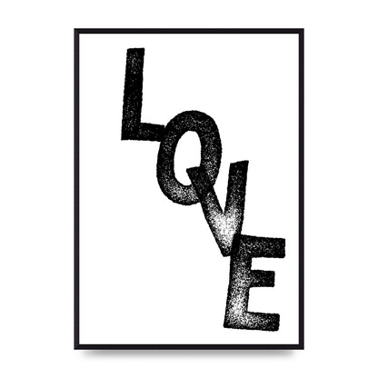 Love" Printed Poster - A2 framed