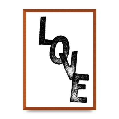 Love" Printed Poster - A2 framed