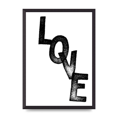 Love" Printed Poster - A2 framed