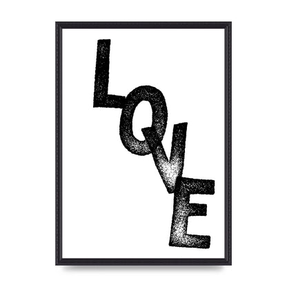 Love" Printed Poster - A2 framed