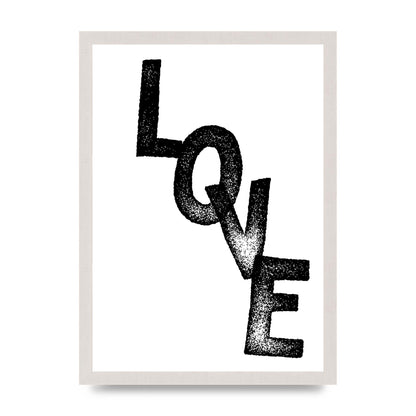 Love" Printed Poster - A3 framed