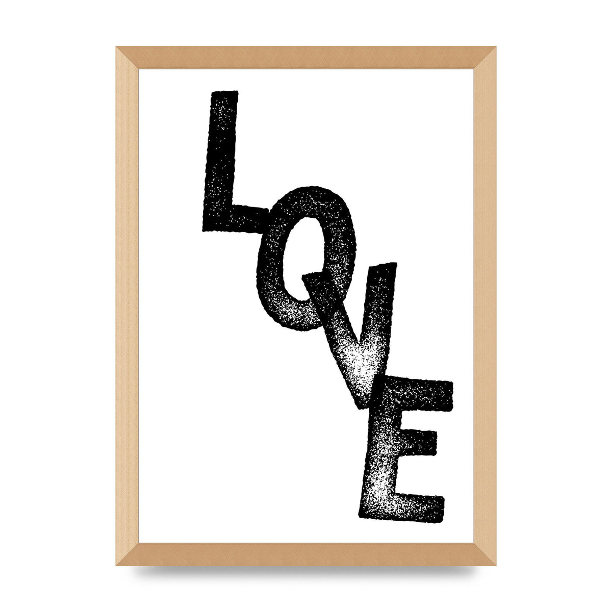 Love" Printed Poster - A3 framed