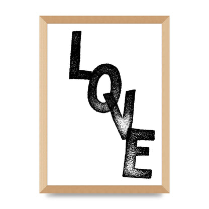 Love" Printed Poster - A3 framed