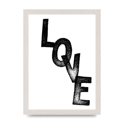 Love" Printed Poster - A4 framed