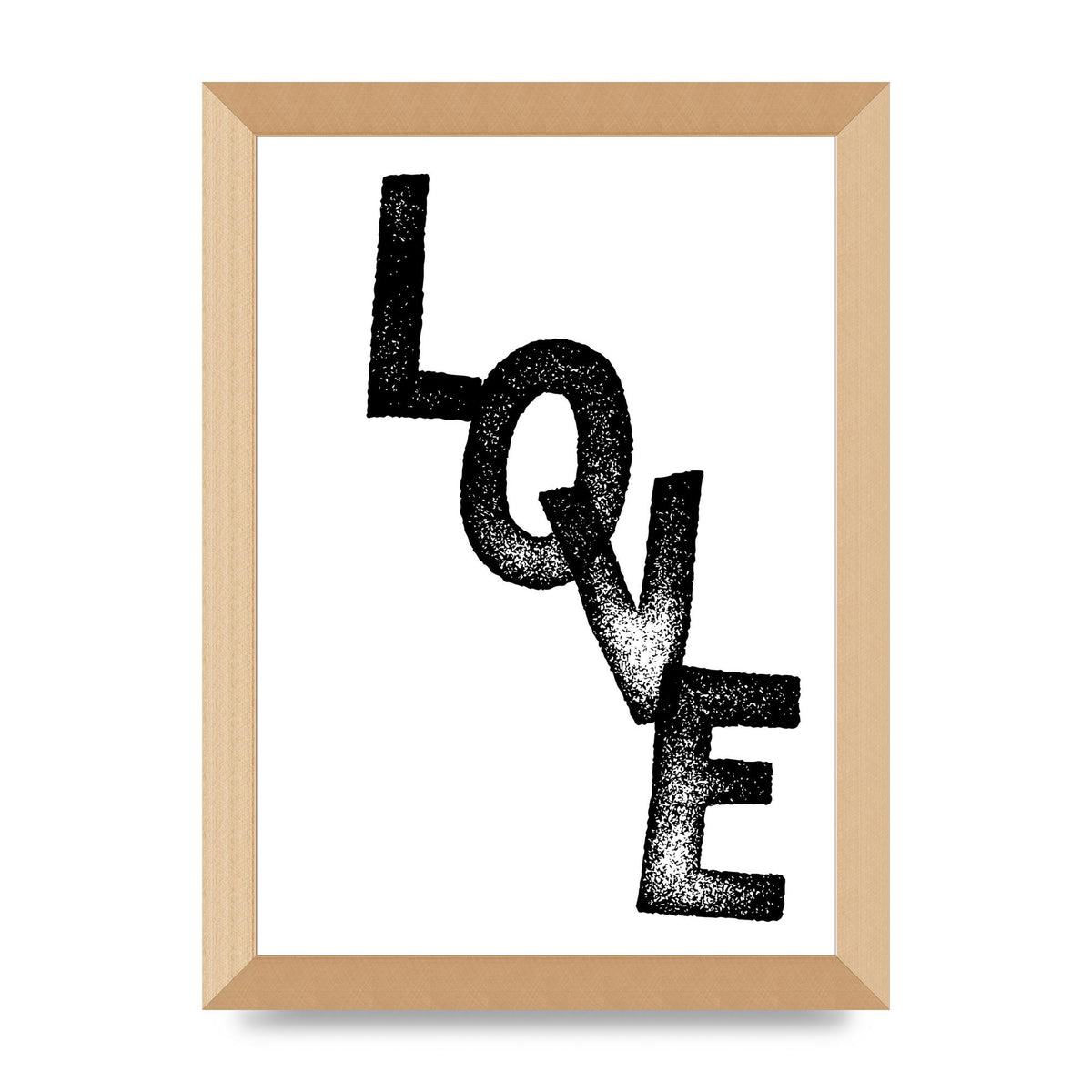 Love" Printed Poster - A4 framed