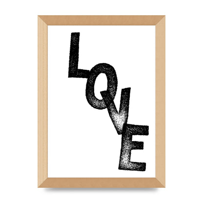 Love" Printed Poster - A4 framed