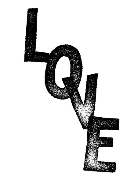 Love" Printed Poster - detail