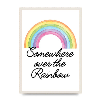 Somewhere Over The Rainbow Wall Art - A2 framed