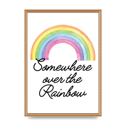 Somewhere Over The Rainbow Wall Art - A2 framed