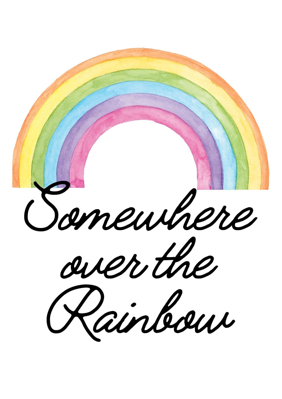 Somewhere Over The Rainbow Wall Art - detail