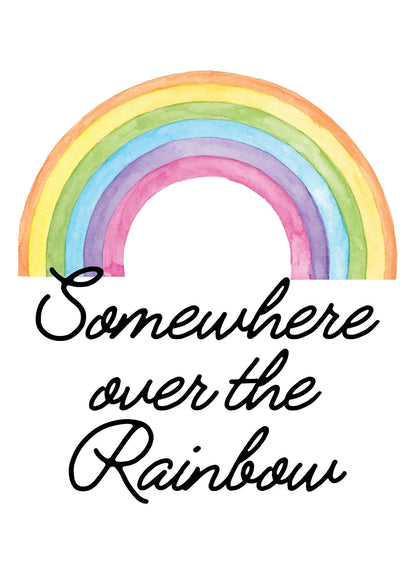 Somewhere Over The Rainbow Wall Art - detail