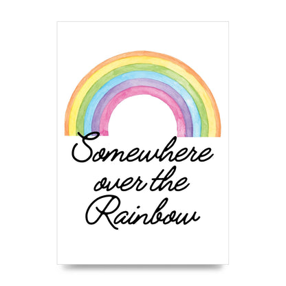 Somewhere Over The Rainbow Wall Art - unframed print