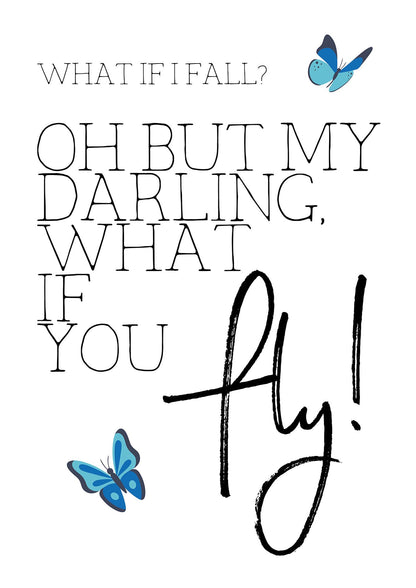 What If I Fall" Printed Poster - detail