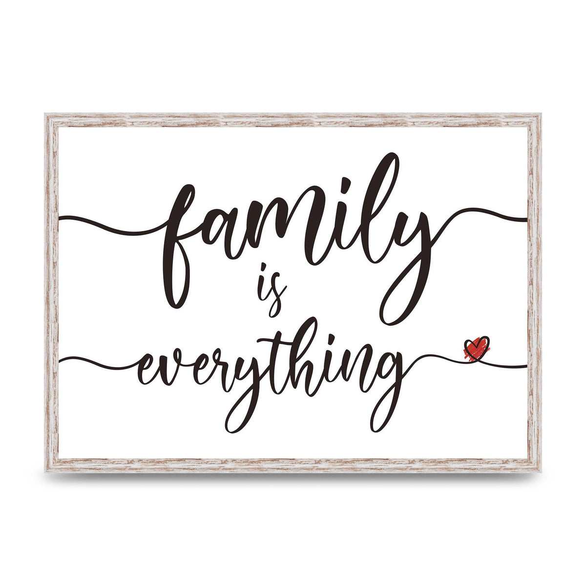 Family Is Everything" Wall Art - A2 framed