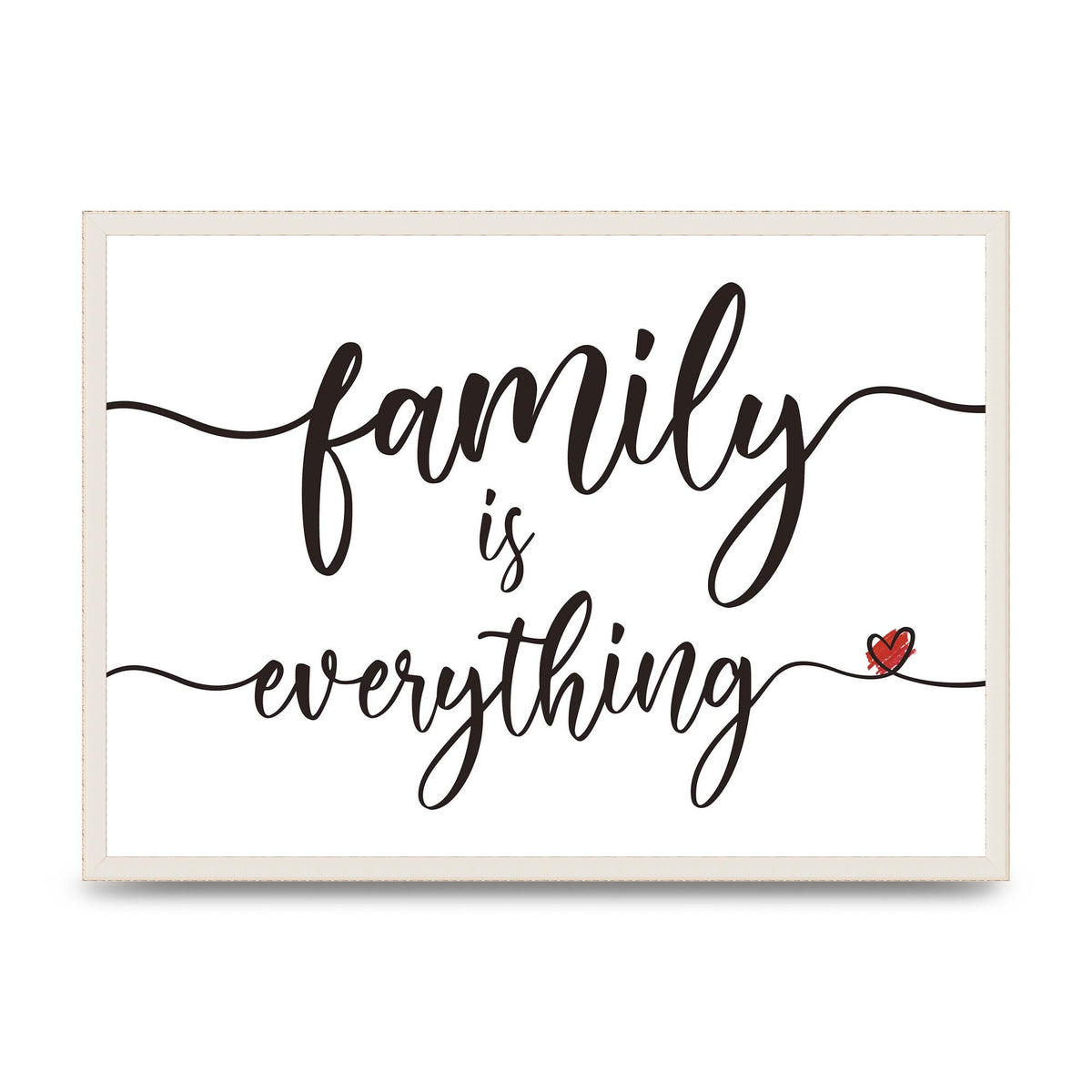 Family Is Everything" Wall Art - A2 framed