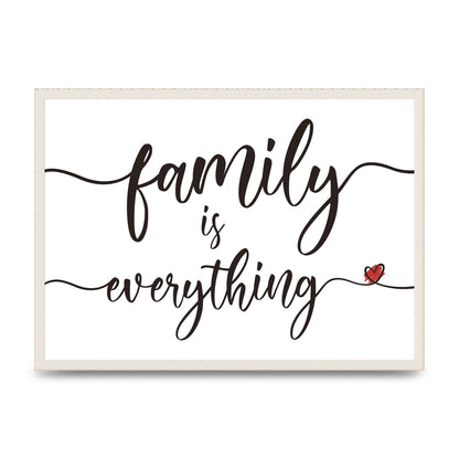 Family Is Everything" Wall Art - A2 framed