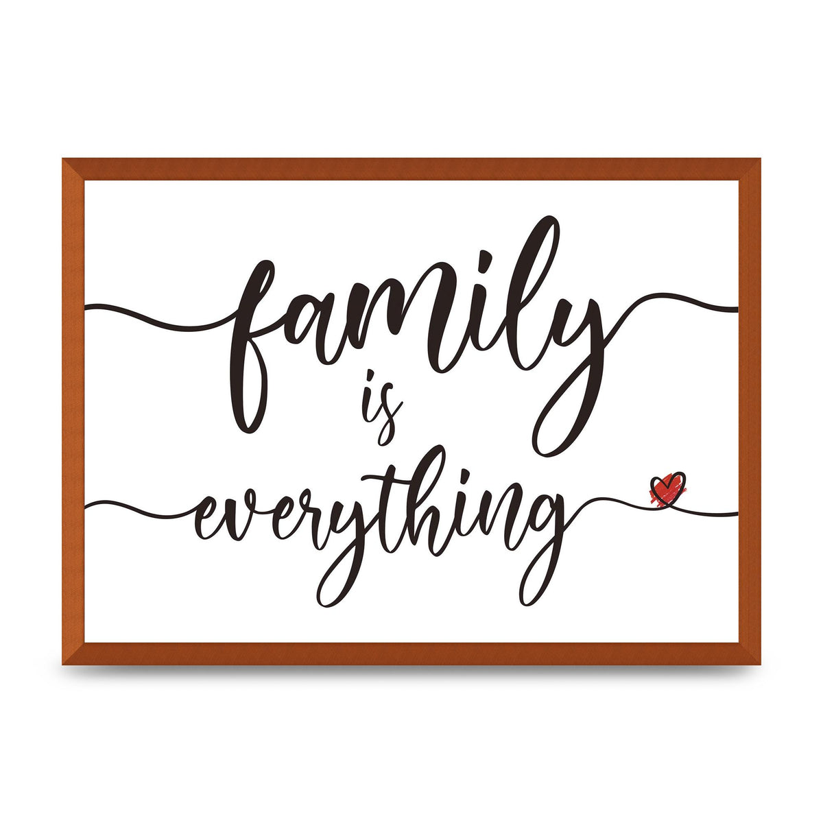 Family Is Everything" Wall Art - A2 framed
