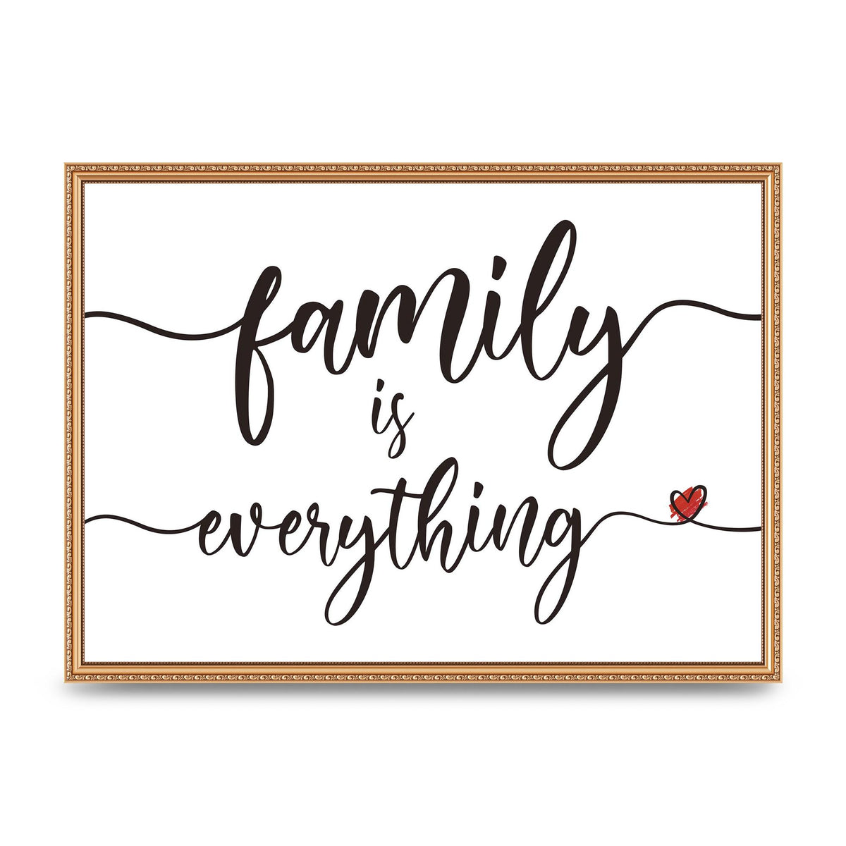 Family Is Everything" Wall Art - A2 framed