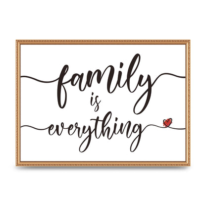 Family Is Everything" Wall Art - A2 framed