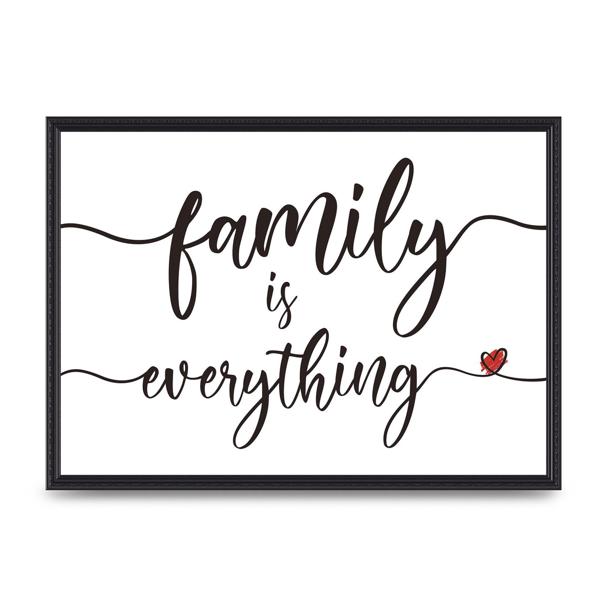 Family Is Everything" Wall Art - A2 framed