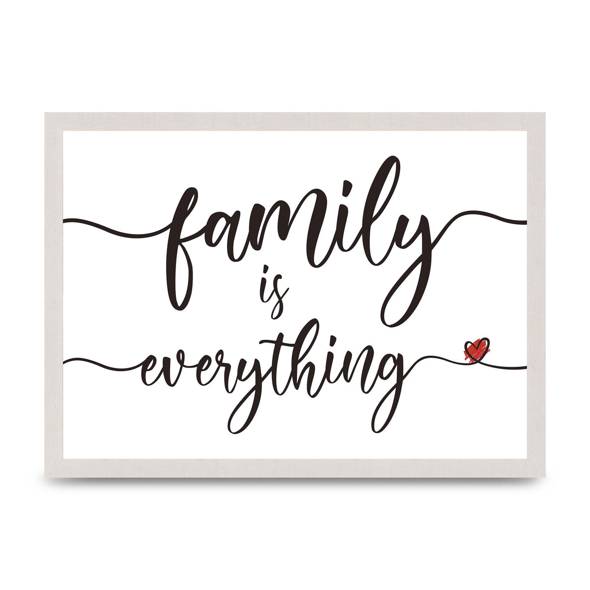 Family Is Everything" Wall Art - A3 framed