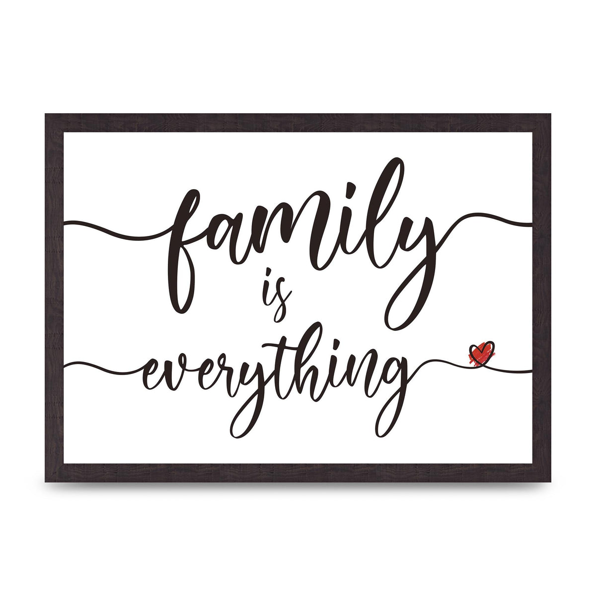 Family Is Everything" Wall Art - A3 framed