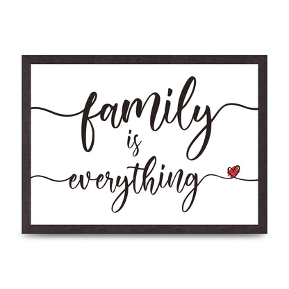Family Is Everything" Wall Art - A3 framed